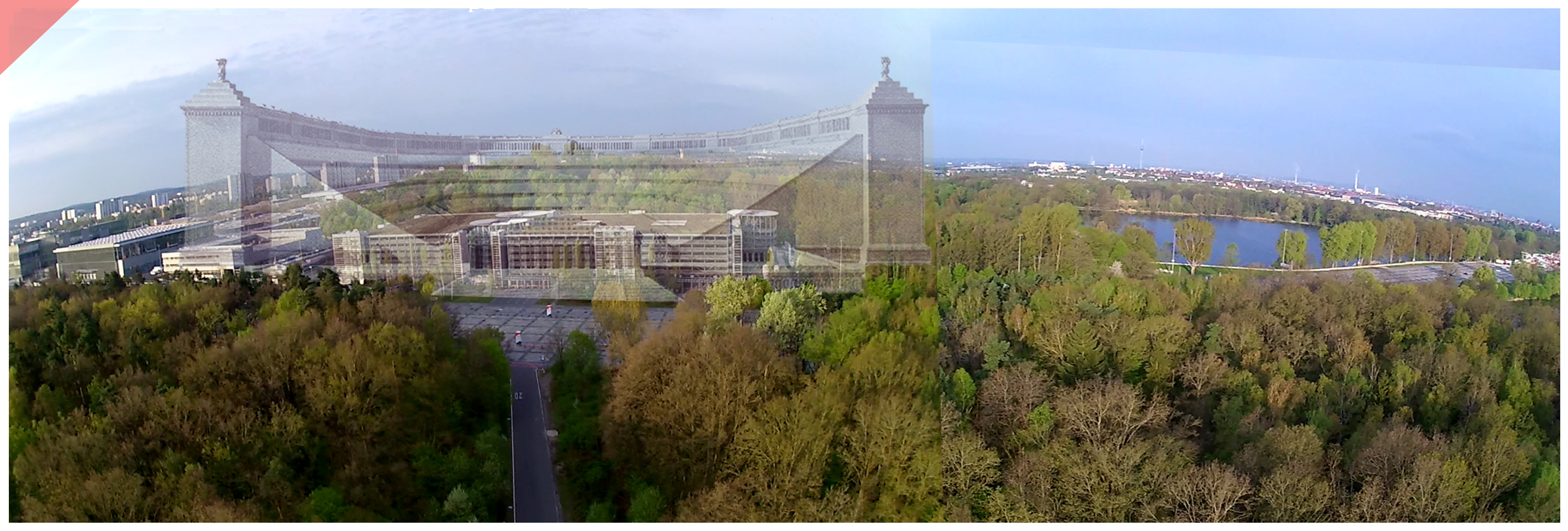 Nuremberg Party Rally Grounds German stadion Now Then