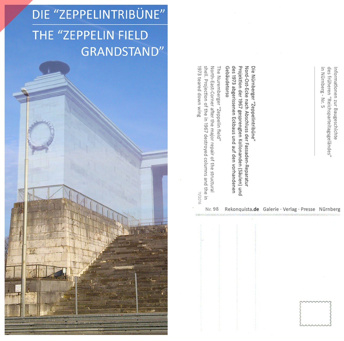 Zeppelin field grandstand postcard view