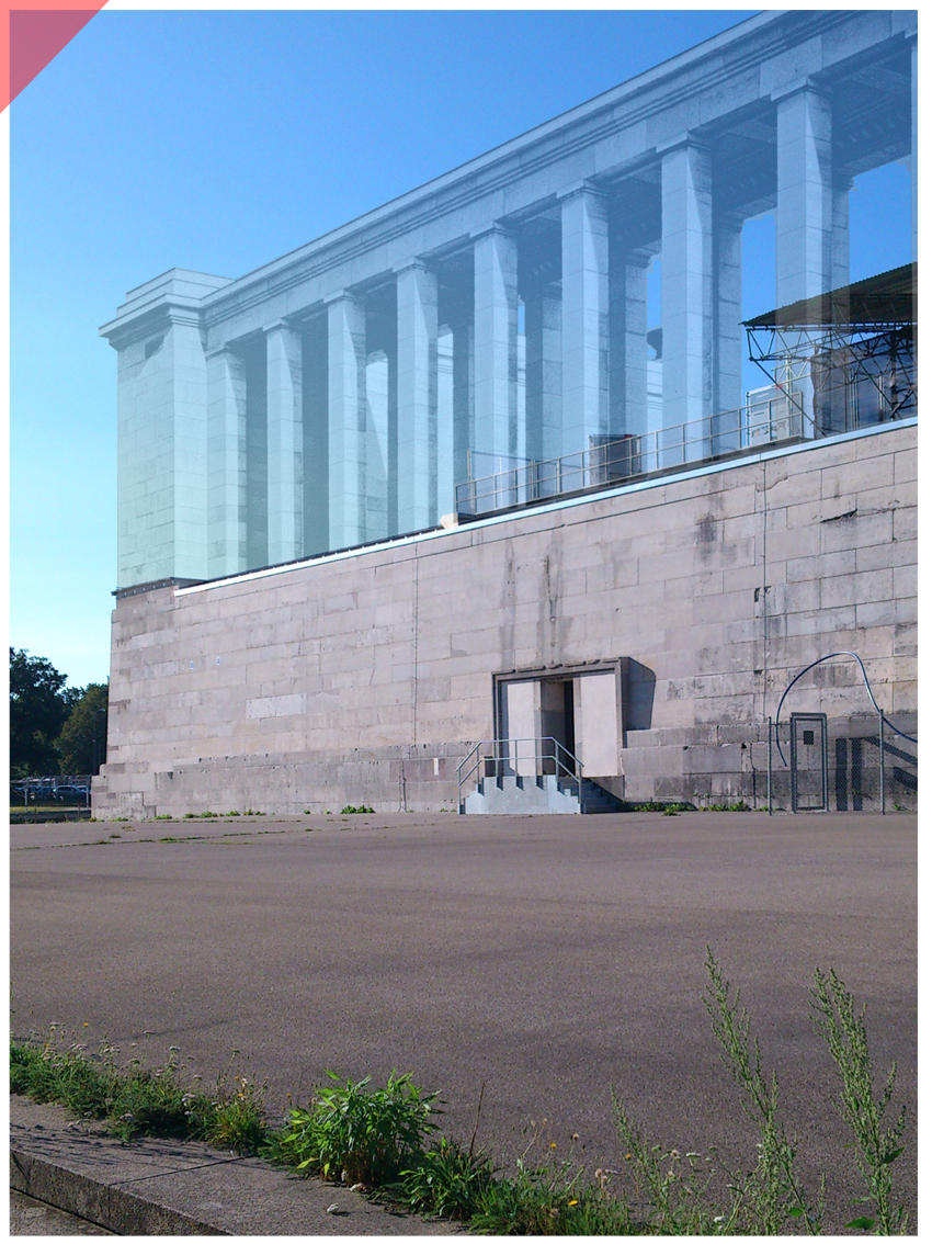 Nazi Party Rally Ground Zeppelin field columns facade conservation